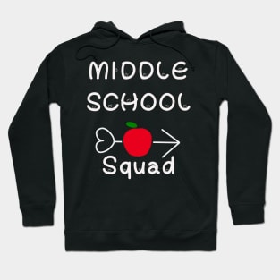 middle school squad apple arrow Hoodie